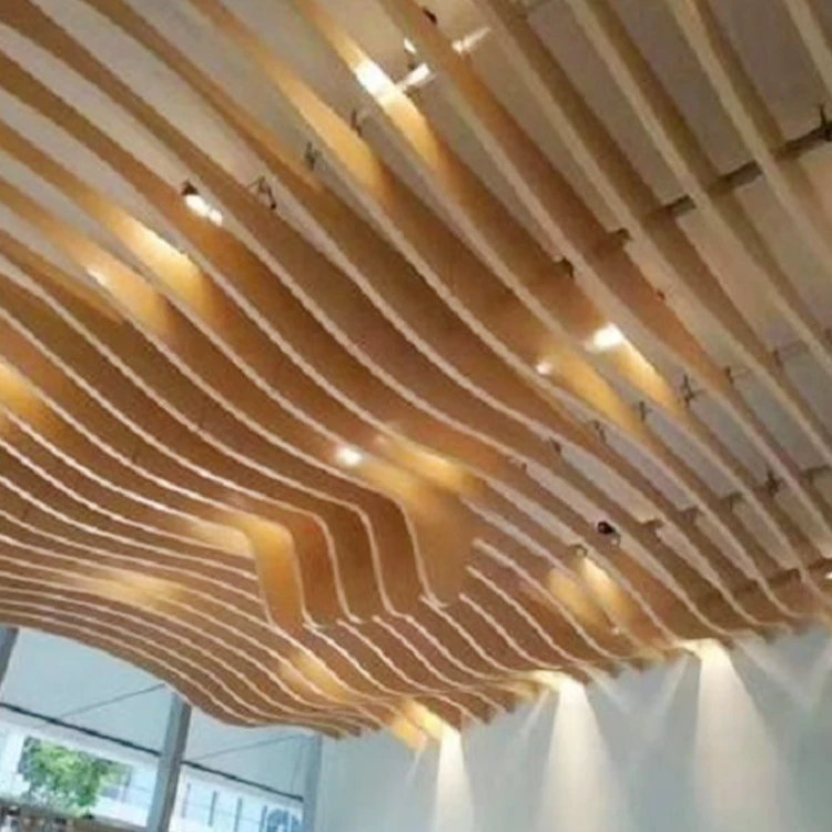Mall Hotel Most Popular Indoors Decorative Aluminum Metal Baffle Ceiling Board Installation