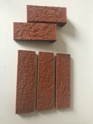 Factory directly sale red thin veneer brick for wall decoration wall cladding