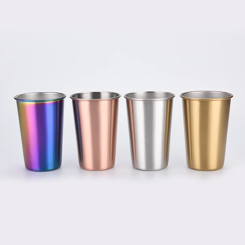 Hot Selling Stainless Steel Beer Mug Classic Engraved Pint Cups in 200ml 300ml 350ml 400ml Capacities for Bar