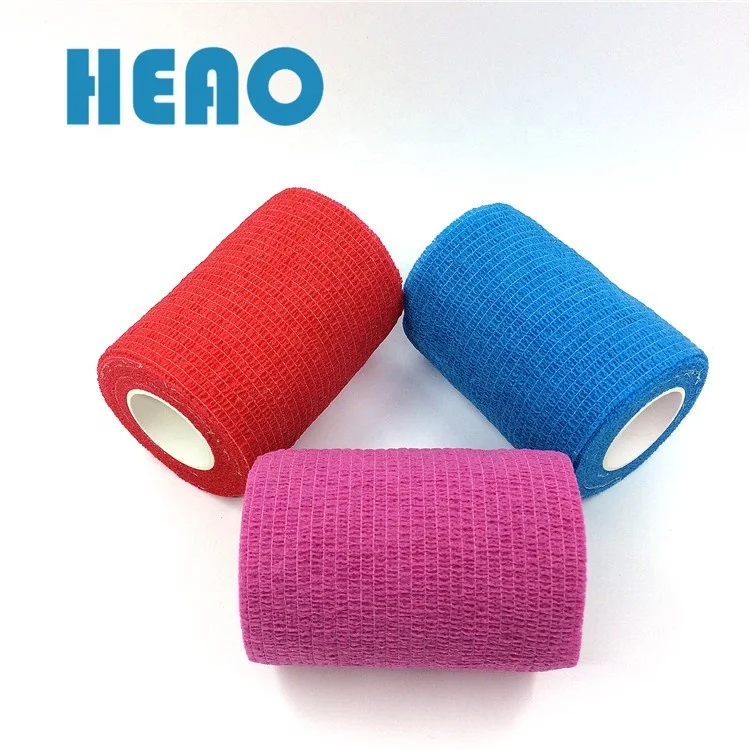 7.5cm*4.5m Colorful Sports Athletic Self Adhesive Elastic Cohesive bandage