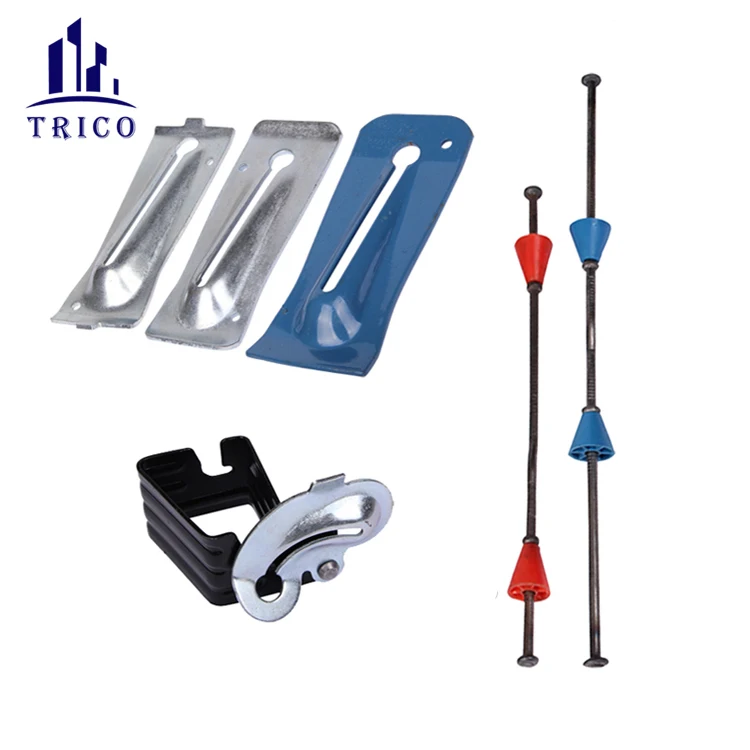 Concrete Plywood Forming Snap Ties with plastic Cone & Snap Tie Wedge