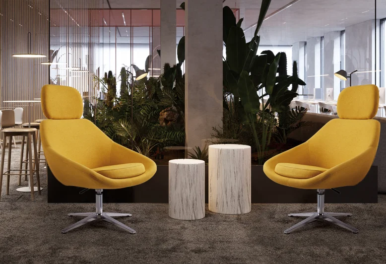 Modern Reclining Fabric Sofa Chair for Home Relaxing Leisure Chair with Revolving Headrest Design for Dining and Outdoor Use