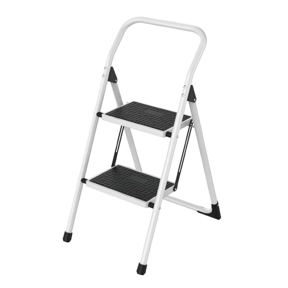 150kg load bearing indoor modern agility ladder wide step stainless steel folding step household ladders