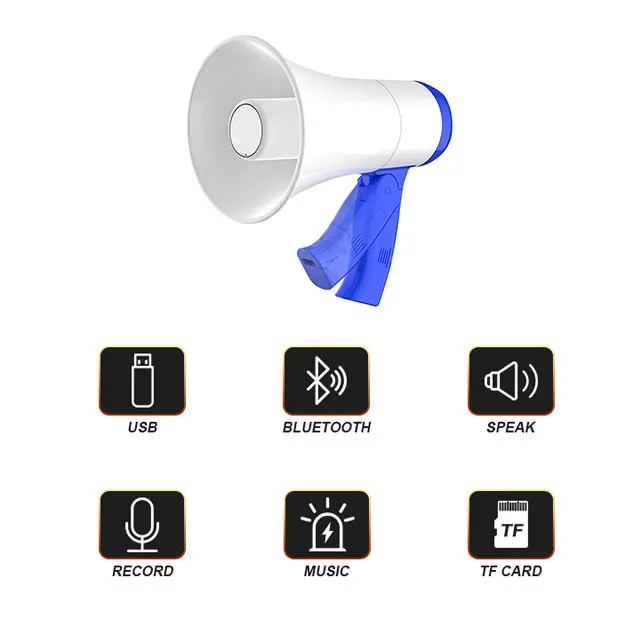 portable hand loudspeaker bluetooth speaker wireless professional small toy mini plastic megaphones