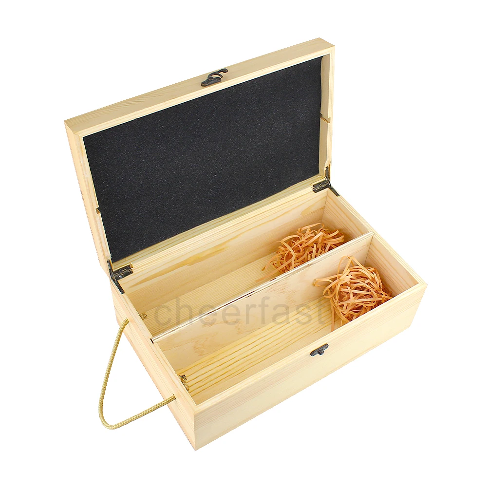 Customized Brand Simple Design Wood Keepsake Box With Hinged Lid Diy Crafting Gift Storage Box Premium Rectangle Wood Box
