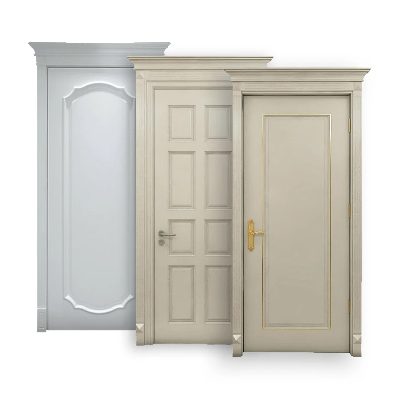 China Cheap Mdf Soundproof Indoor Used Composite Inner Oak Teak Modern Bedroom Wood Doors Solid Wooden Doors Interior Door Wood