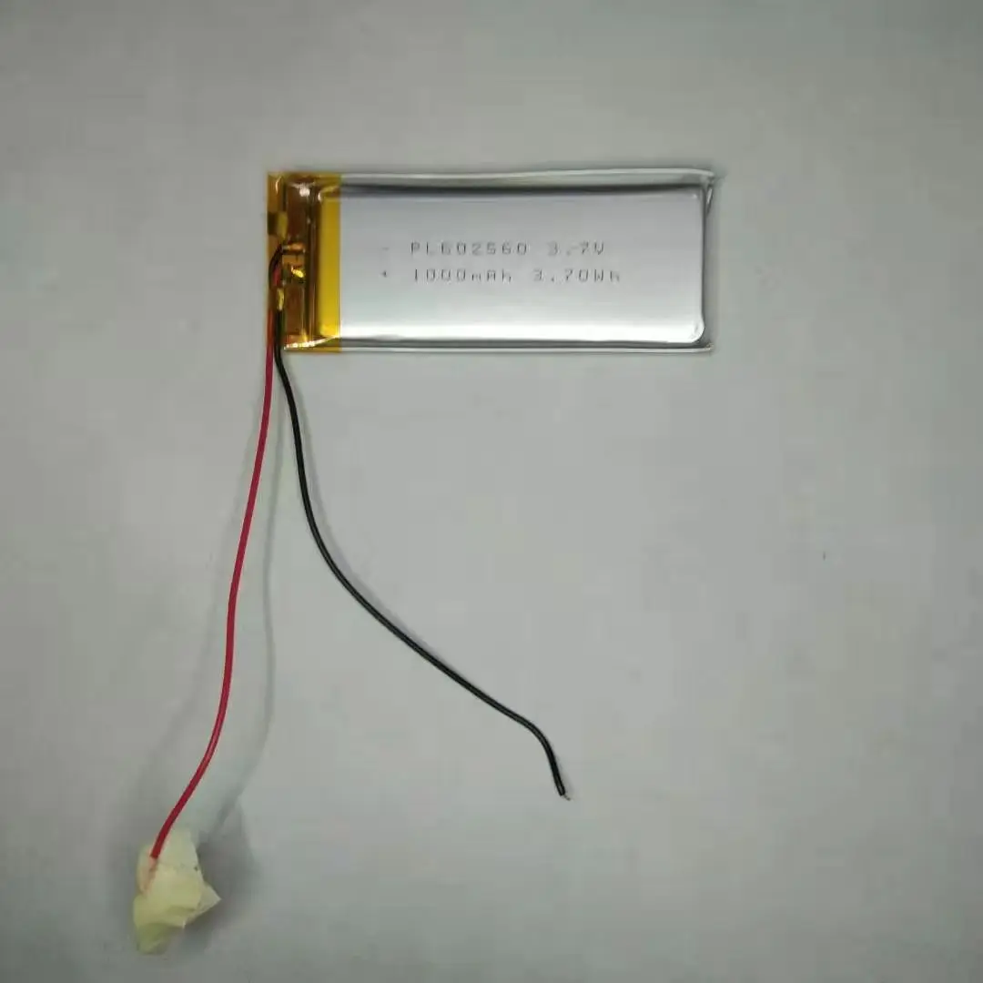 Recently hot selling model 502560 900mah 602560 1000MAH  3.7v  li-poly battery with factory price