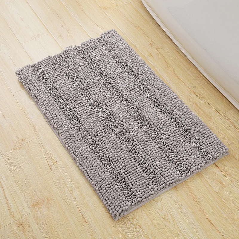 
I@home High Quality Chenille anti slip luxury bathmat washable bath mat 