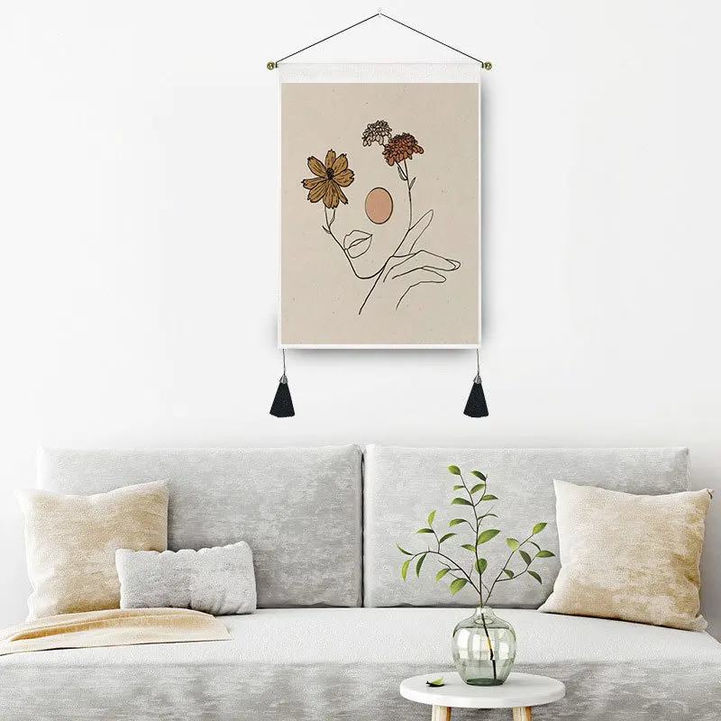 Nordic Ins Wind Sun Moon Blanket Hanging Bedroom Living Room Bohe Decoration Phase Tapestry