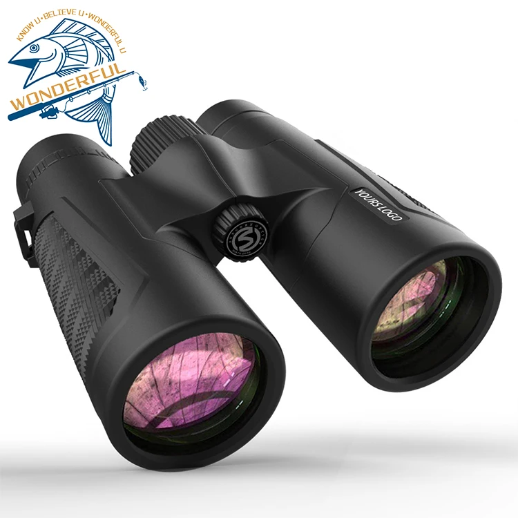 10x42 12x42 Hand Compact Factory Price   Long Range High Definition Binocular Telescope