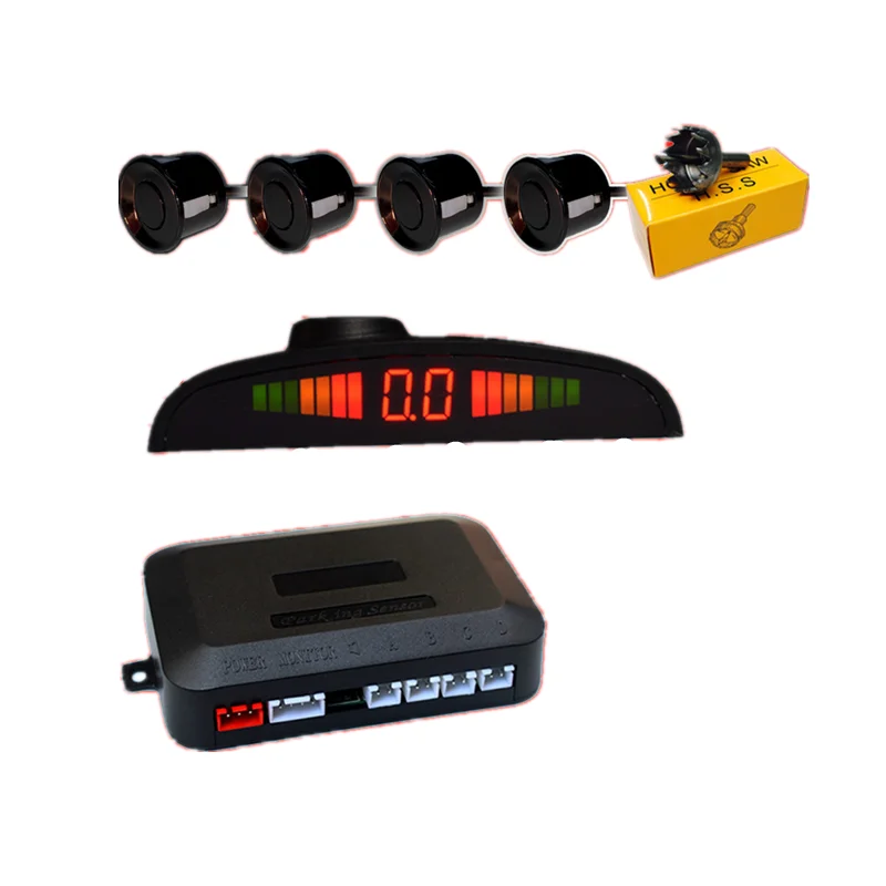 ar Auto Parktronic LED Parking Sensor With 4 Sensors Reverse Backup Car Parking Radar Monitor Detector System