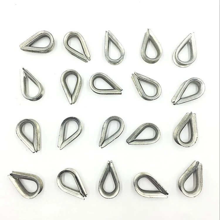 Stainless Steel 304 316 Din 6899 B G411 Light Duty Wire Cable Rope Thimble