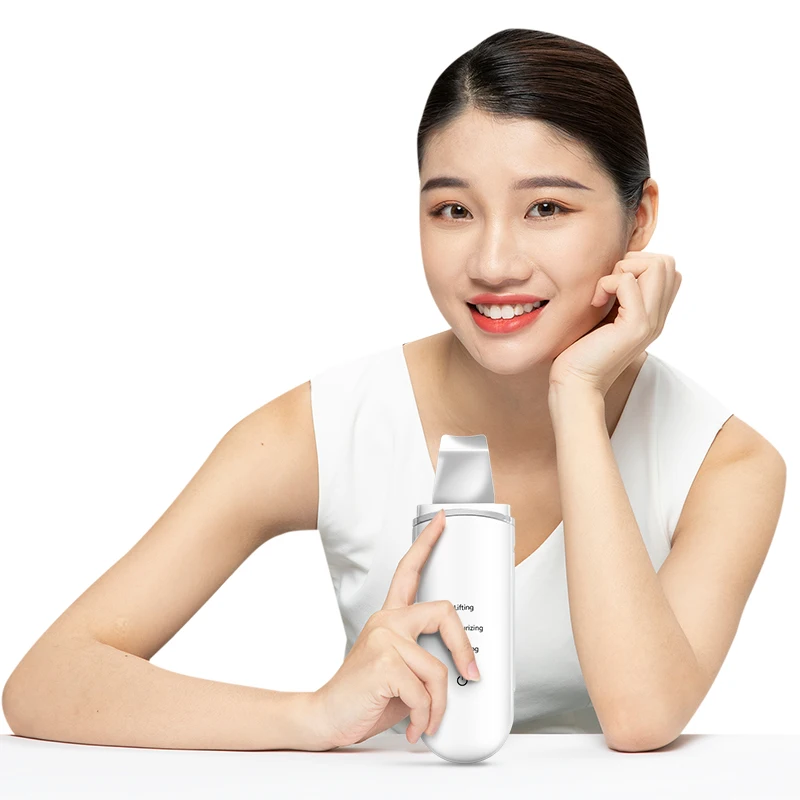 Portable Electric Ultrasonic Vibration Sonic Facial Skin Scrubber