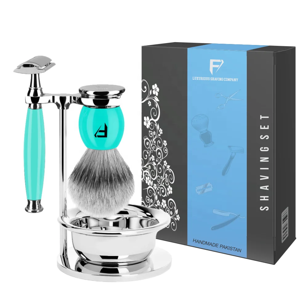 Высококачественная Безопасная бритва с одним лезвием/с двойным лезвием, мужской набор для бритья/Набор для лица, 3 шт., принимаем частный логотип, готовое Бритье