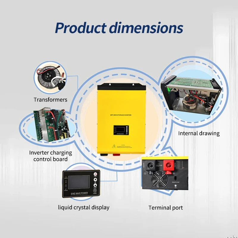 5kw 5kva Hybrid Solar Invert Hybrid Off Grid Inverter with Charger
