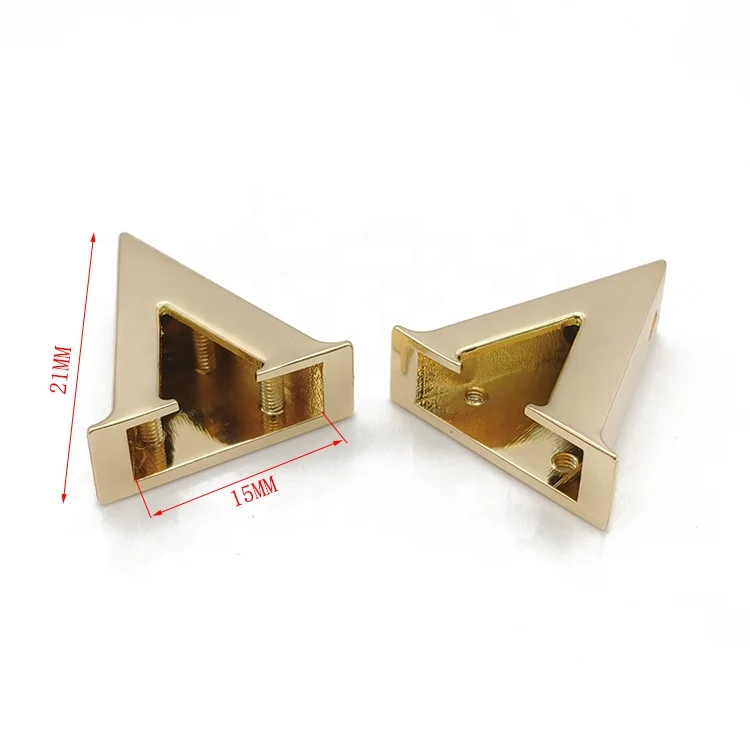 21 мм ремень из золотого сплава металлический зажим хвост треугольник шнур Торцевая пробка для сумки