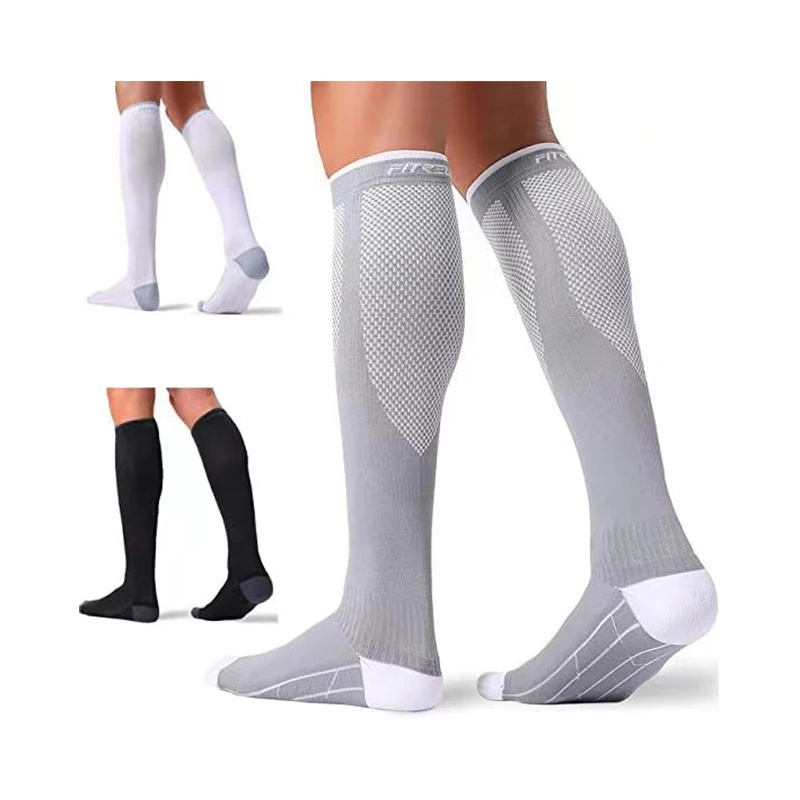 Gear Compression Socks for Men & Women 20-30 mmhg Graduated Athletic for Running Nurses Shin Splints Flight Travel