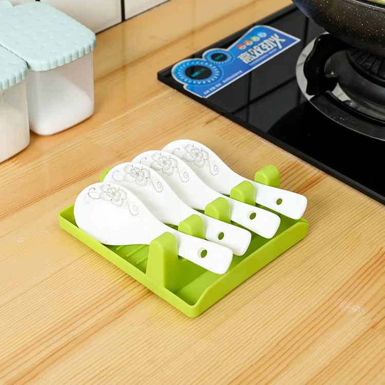 Kitchen gadgets holder non-slip heat resistant pot clip kitchen utensil spoon holder rest