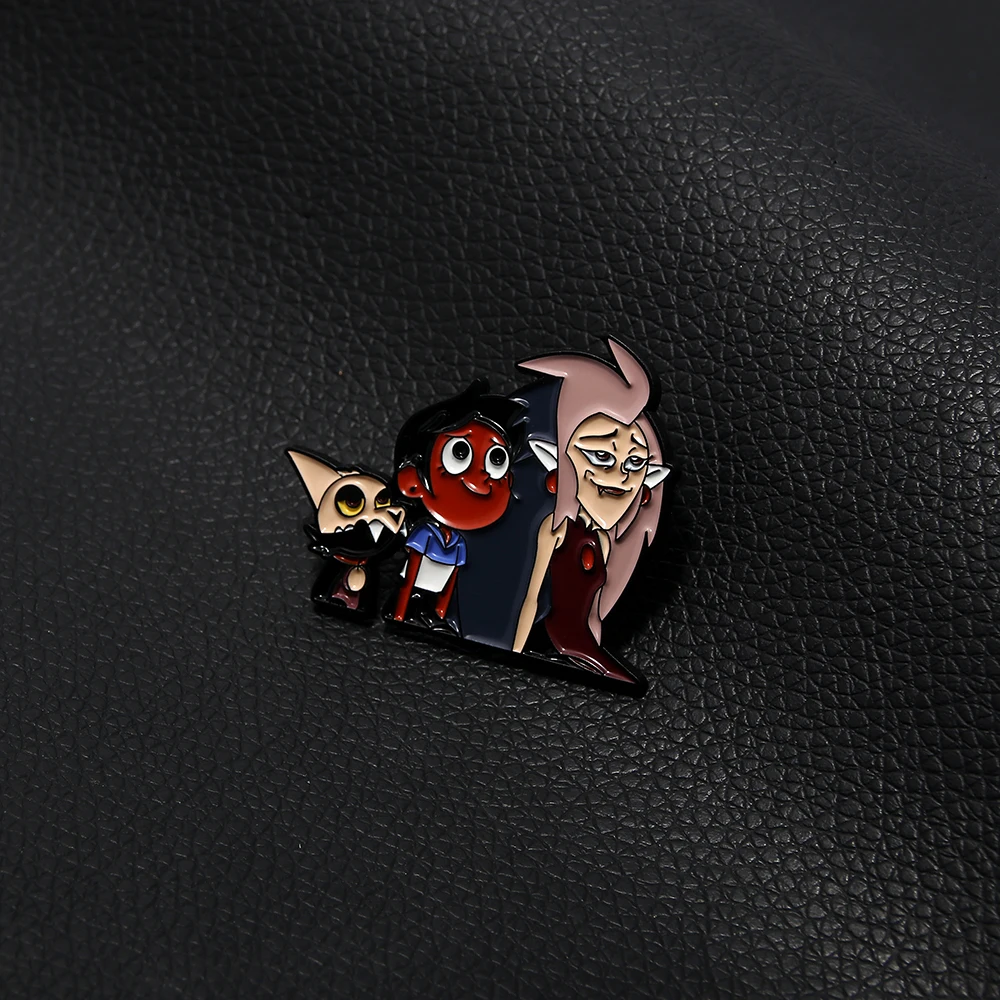 New Anime The Owl House King Eda Luz Figure Enamel Brooch For Backpack Clothing Badge Lapel Pins Jewelry