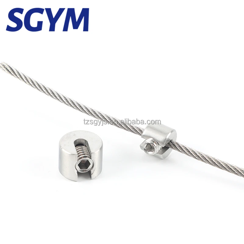 SGYM 2mm Rope Clips Stainless Steel 316 Rigging Hardware  Wire Rope Fittings Cable Clamp