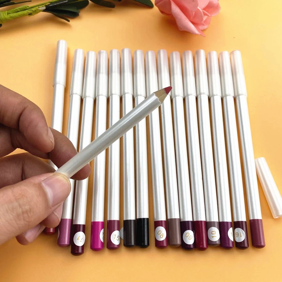
16 color New Product OEM Custom Cosmetic Lip Liner Waterproof private label matte lip lipliner pencil 