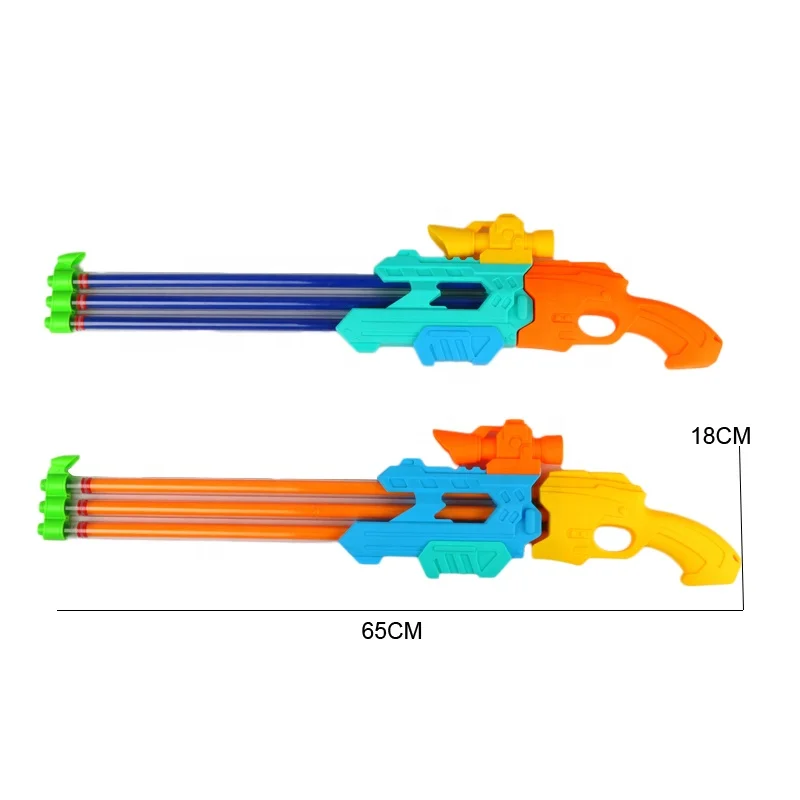 Wholesale Kids Outdoor Pool Toy Summer Double Barreled Hunting Water Guns Plastic Toys Water Gun Toy