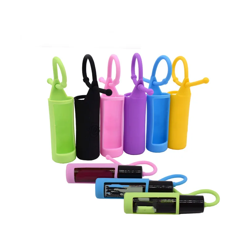 Essential Oil Perfume Bottle Roller Bottles With Silicone Holder Sleeve Carrying Case Protector Travel