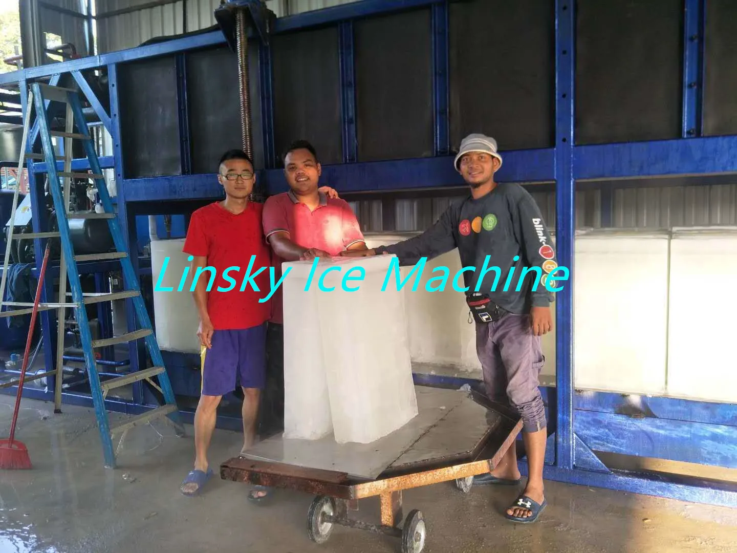 Direct cooing block ice machine 5 tons commercial ice block making machine