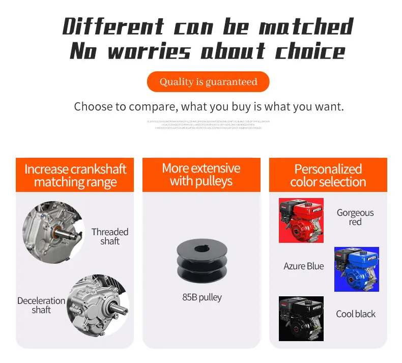 High-quality four-stroke single-cylinder air-cooled gasoline engine power 9 hp