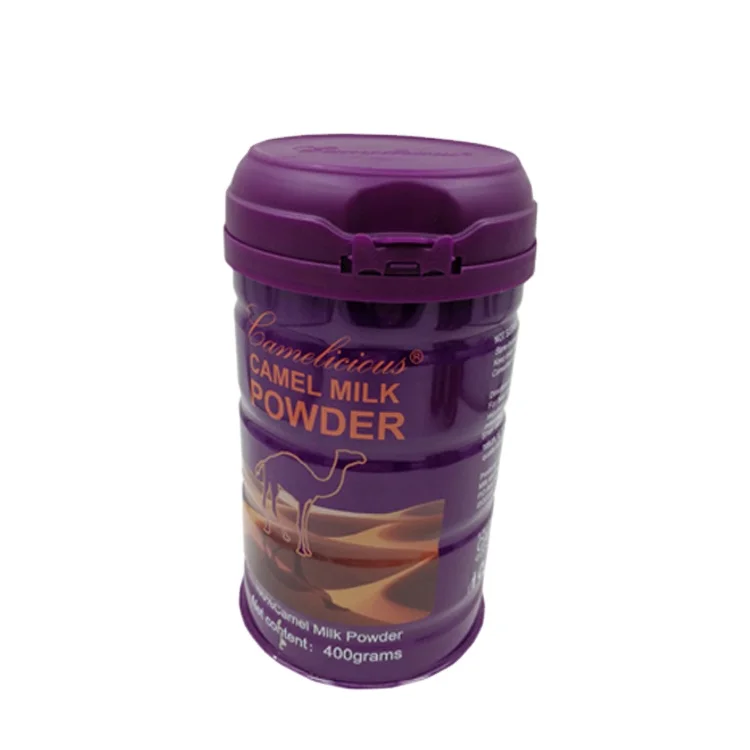 Food Grade round Tinplate Can for Milk Powder Tea Candy & Cookie with Easy Open Metal Lid & Plastic Lid Logo Printed