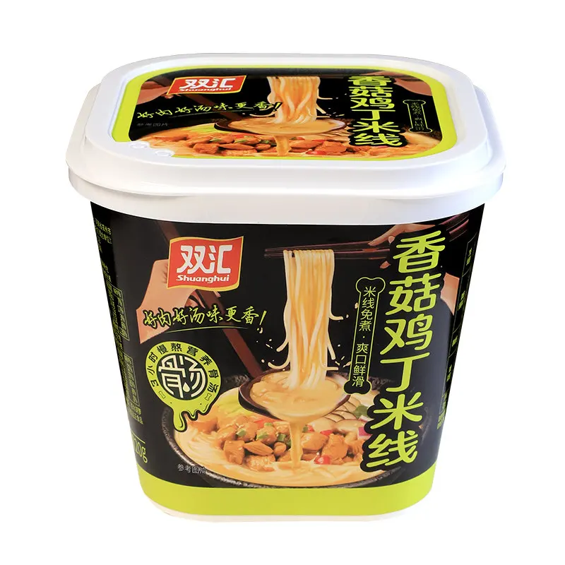 8 Minutes Instant Rice Noodle China Famous Shuanghui Brand 4 Flavors 125g Non Fried Instant Rice Noodles