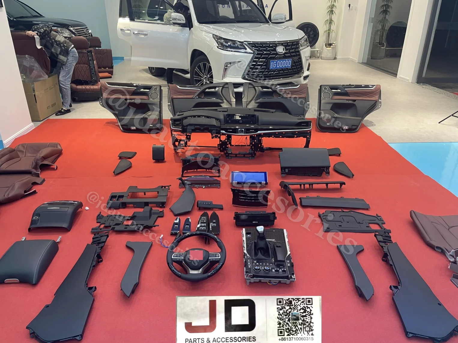 New OEM Design 1:1 Dashboard Inside Interior Kits For LX570 08-15 Upgrade to 2016-21