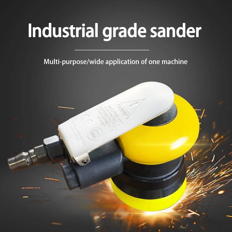 High Speed Random Orbital Air Sander Light Weight Pneumatic Polisher and Buffer Ideal For Automotive Detailing Corner
