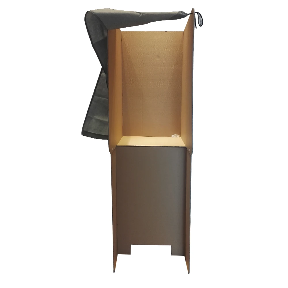 Customized Cardboard Voting Booth Exhibition Portable Exhibition Booth Stands