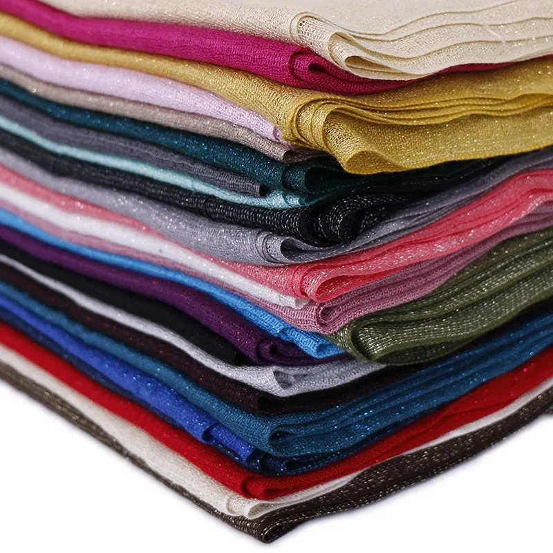 
Wholesale Gold Silk Tassel Ladies Scarf Islamic Fashion Women Cotton Hijab Scarf 