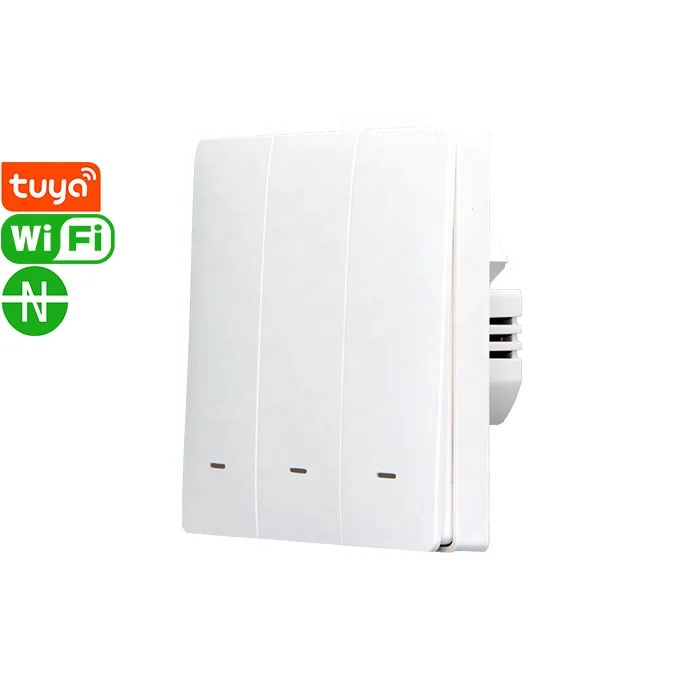 China factory  switch dimmer X713A 3gang Button EU Standard  Without N line Tuya Zigbee Light Switch sample