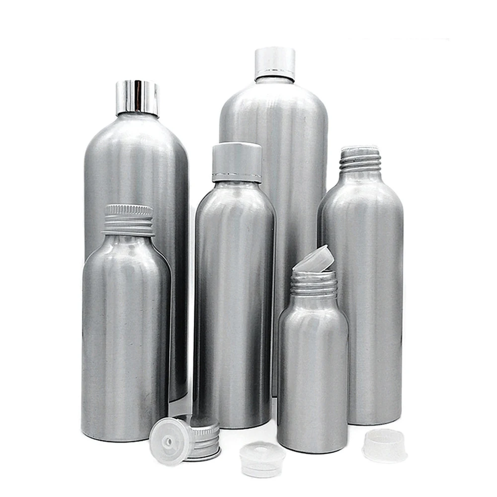 15 30 50 ml 80 100 120 ml 150 250 metal aluminum bottle with metal lid for Cosmetic Oil
