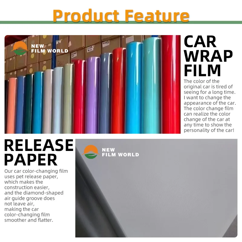 PET Matte Metallic Coastal Blue Car Wrap Film car wrapping film vinyl Stickers Glossy car wrap vinyl film