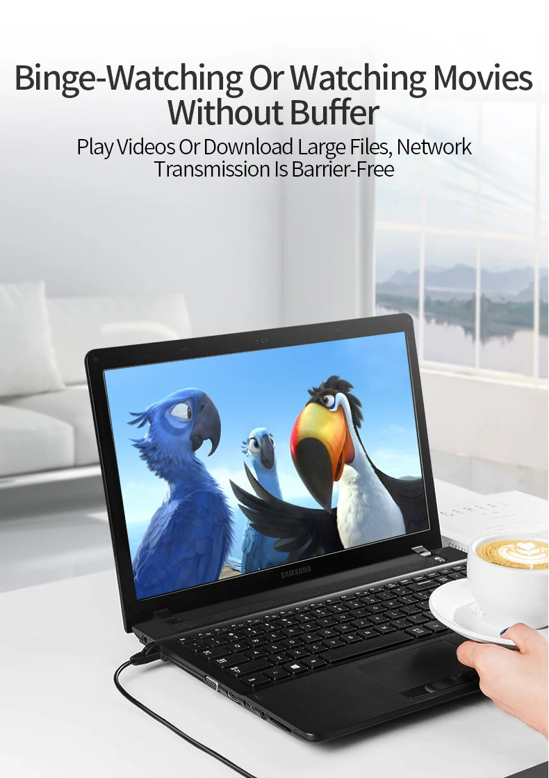 Cablecreation CAT8 Ethernet Cable 40Gbps 2000MHz S/FTP Cat 8 RJ45 Network Lan Patch Cord