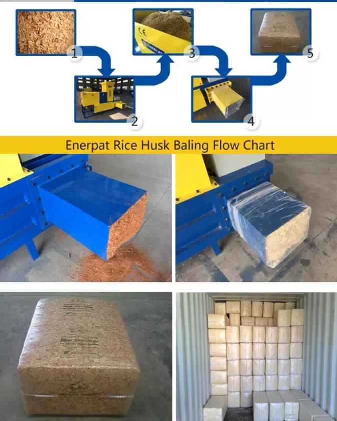 Hemp hurd bagging press machine for America with CE ISO