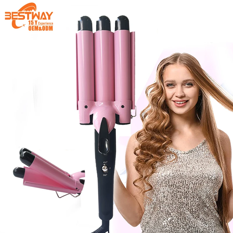 Wholesale factory prices  ceramic pro lcd hair curler magic hair curler automatic curling iron