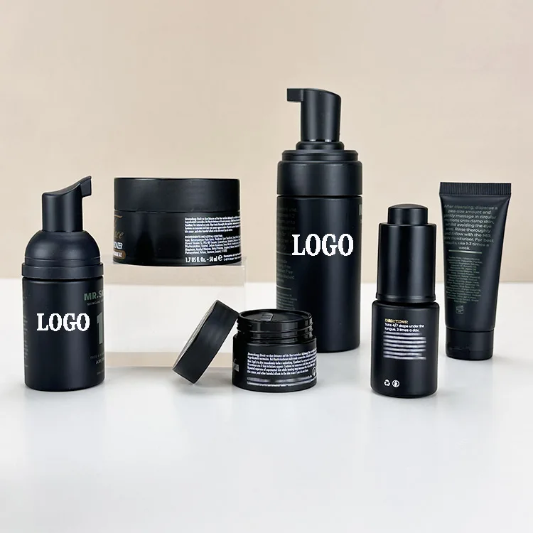 30 40 50 60 80 100 120ml Custom Blue Pink Purple Cylindrical Lotion Spray Cosmetics foam pump Bottles and Cosmetic Jar Container