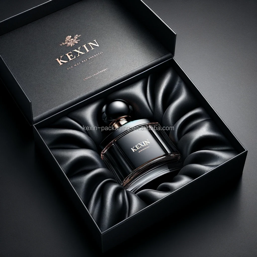 gift wrapping ribbon black custom ribbon square box for cars perfume 5 ml tester packaging luxury 1oz satin inside wig box