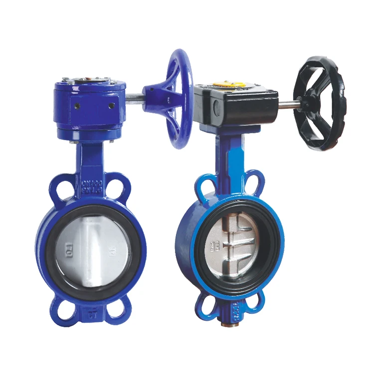 factory manual wafter valve gearbox epdm seat butterfly valve gearbox