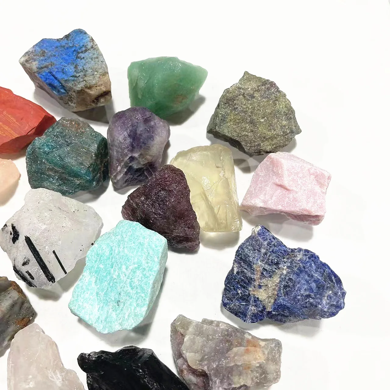 Wholesale Bulk Natural mixed material Raw Gemstones Rough crystal Stones For Jewellery