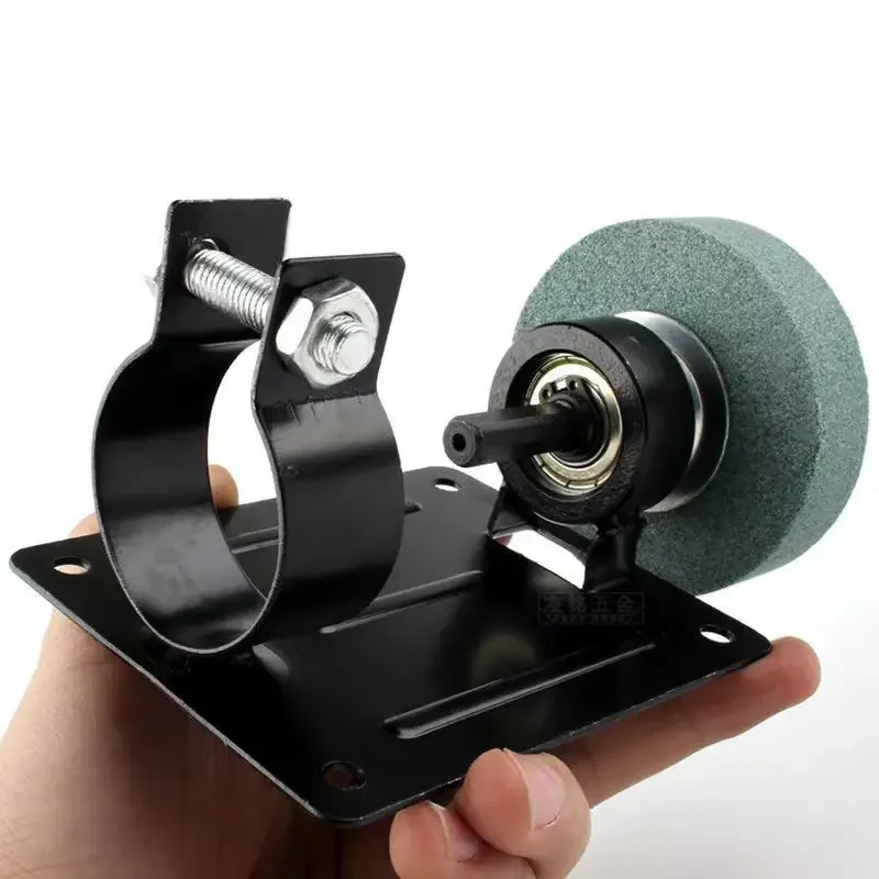 new Electric Drill Cutting Polishing Grinding Seat Stand Holder Set Machine with 70mm  whetstone