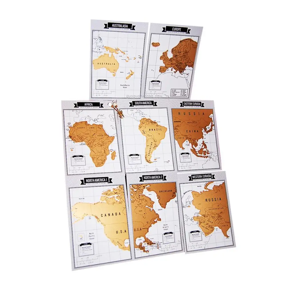 
Scratch Travel Journal Map Pages Notebook Scratch Poster Travelogue World Map Diary with 8 Scratch Off Map for Christmas Gift 