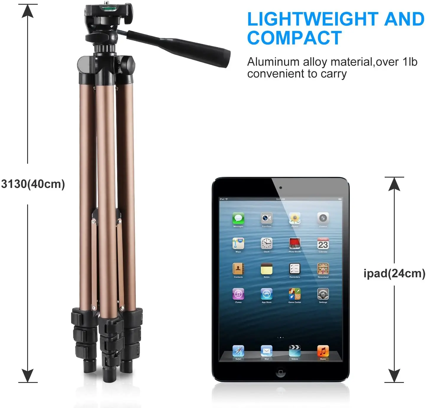 Shemax Camcorder Tripod,Phone Clip Portable Travel Tripod for Photography Video Recording Mini Tripod for Mobile