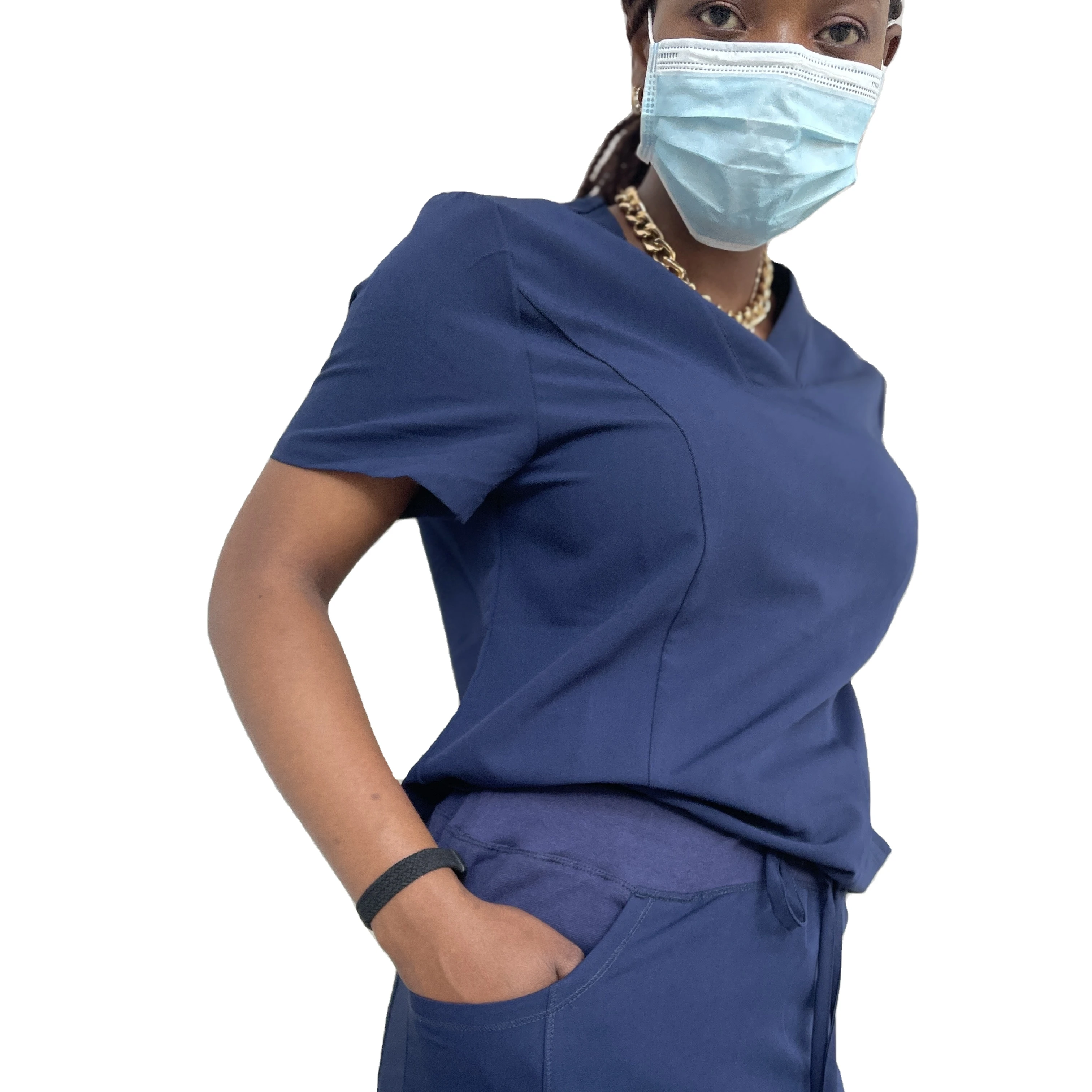 Nurse Uniform fuyi group Design Hospital Medical Work Clothes Uniform Style Maternity Scrub