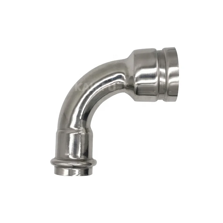 Wholesale Price Pipe Fittings Stainless Steel 90 Degree Grooved Bend Steel Pipe Bending For Fire Transportation
